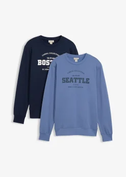 Lot de 2 sweats 100% coton