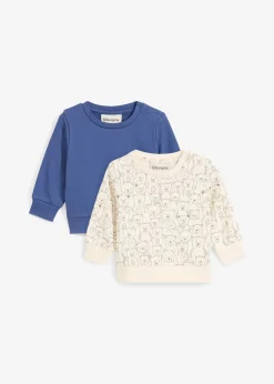 Lot de 2 sweats 100% coton