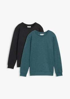 Lot de 2 sweats doux en coton mélangé