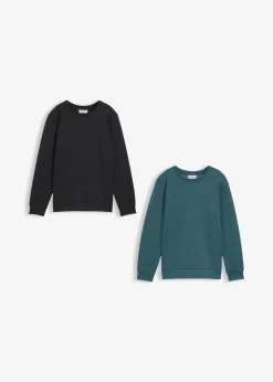 Lot de 2 sweats doux en coton mélangé