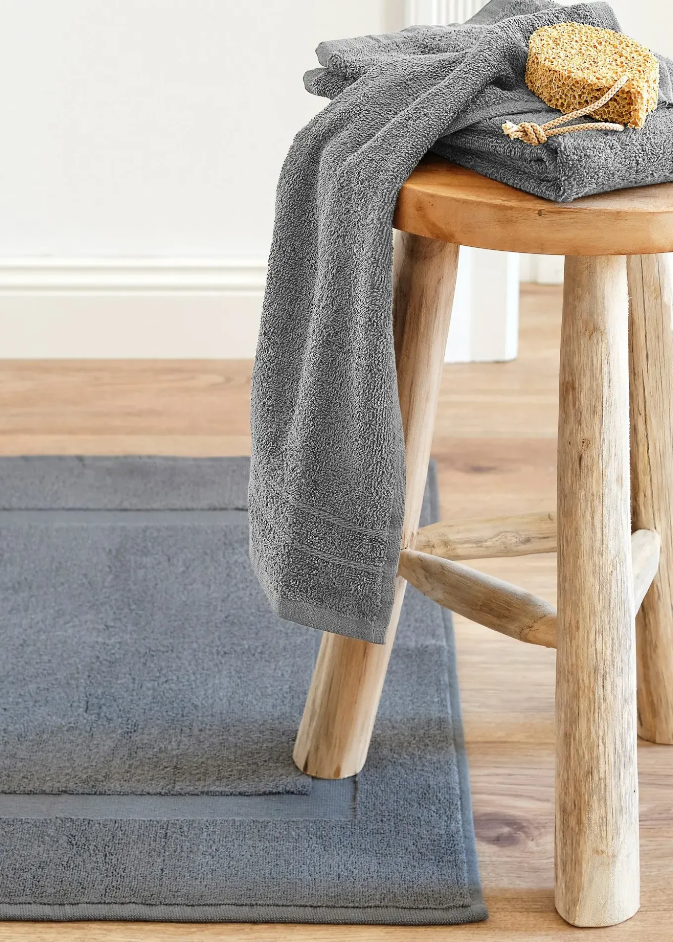 Lot de 2 tapis de bain hôtel