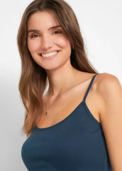 Lot de 3 tops à bretelles spaghetti 100% coton