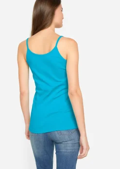 Lot de 3 tops à bretelles spaghetti 100% coton