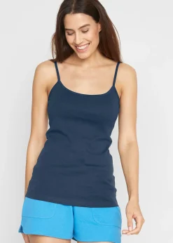 Lot de 3 tops à bretelles spaghetti 100% coton