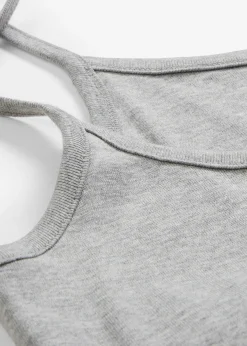 Lot de 3 tops à bretelles spaghetti 100% coton