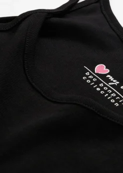 Lot de 3 tops à bretelles spaghetti 100% coton