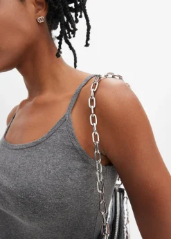 Lot de 2 tops à fines bretelles 100% coton