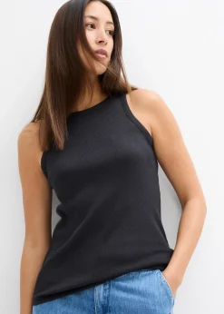 Lot de 2 tops côtelés 100% coton