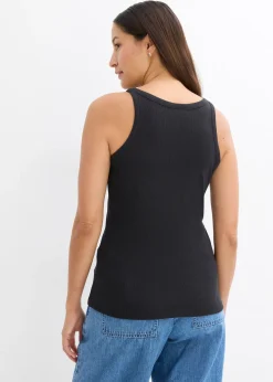 Lot de 2 tops côtelés 100% coton