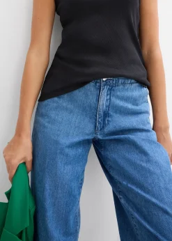 Lot de 2 tops côtelés 100% coton