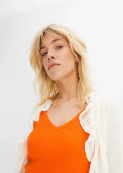 Lot de 2 tops côtelés 100% coton