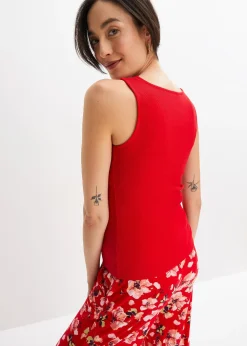 Lot de 2 tops côtelés 100% coton