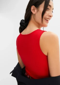 Lot de 2 tops côtelés 100% coton