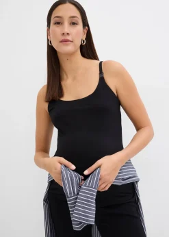 Lot de 2 tops d’allaitement en coton