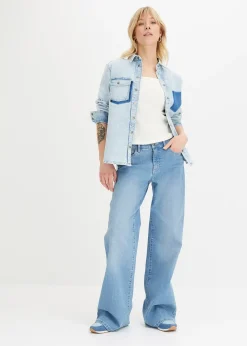 Lot de 2 tops en coton côtelé