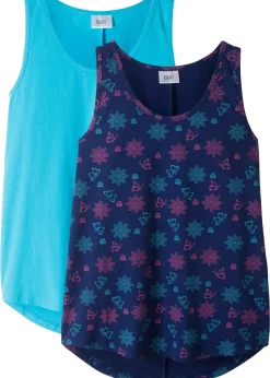 Lot de 2 tops en coton extensible