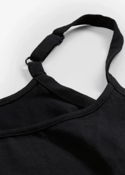 Lot de 2 tops longs coton bretelles spaghetti