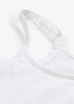 Lot de 2 tops longs coton bretelles spaghetti