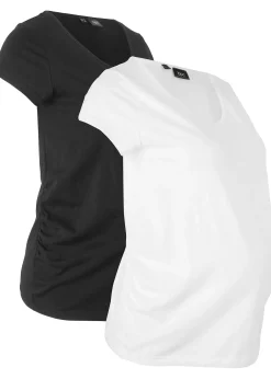 Lot de 2 T-shirts basiques de grossesse
