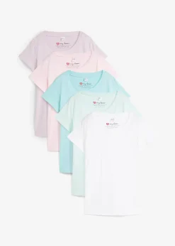 Lot de 5 T-shirts col rond