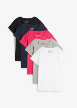 Lot de 5 T-shirts col rond