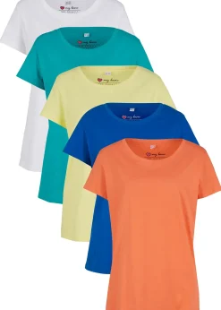 Lot de 5 T-shirts col rond