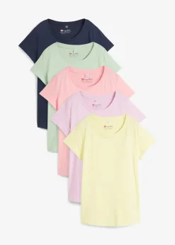 Lot de 5 T-shirts col rond