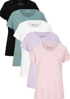 Lot de 5 T-shirts col rond