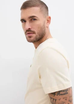 Lot de 3 T-shirts col tunisien 100% coton