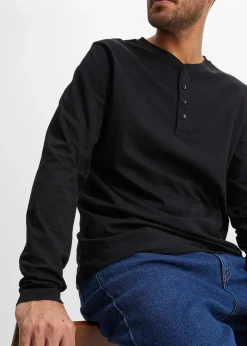 Lot de 2 T-shirts col tunisien 100% coton