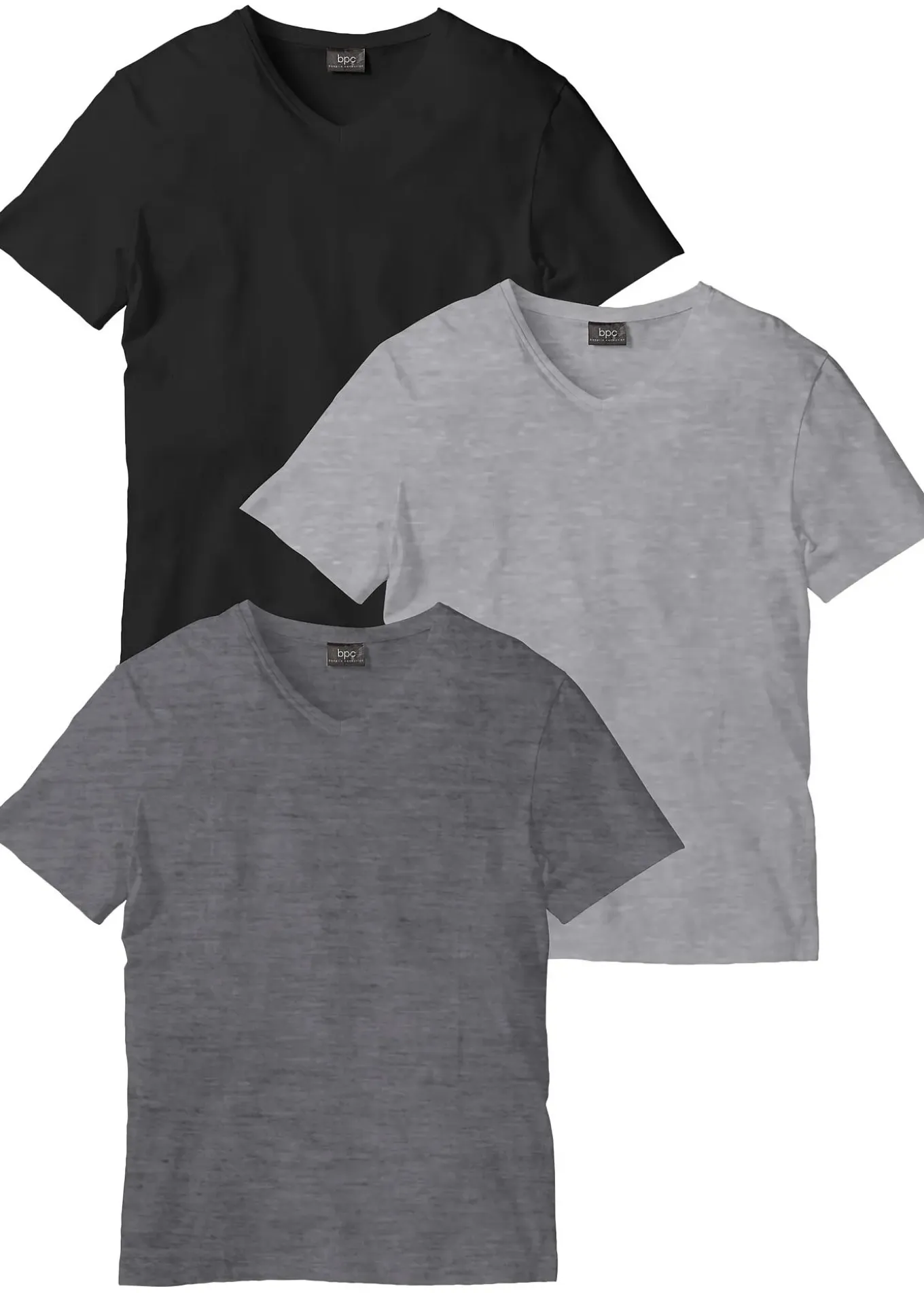 Lot de 3 T-shirts col V
