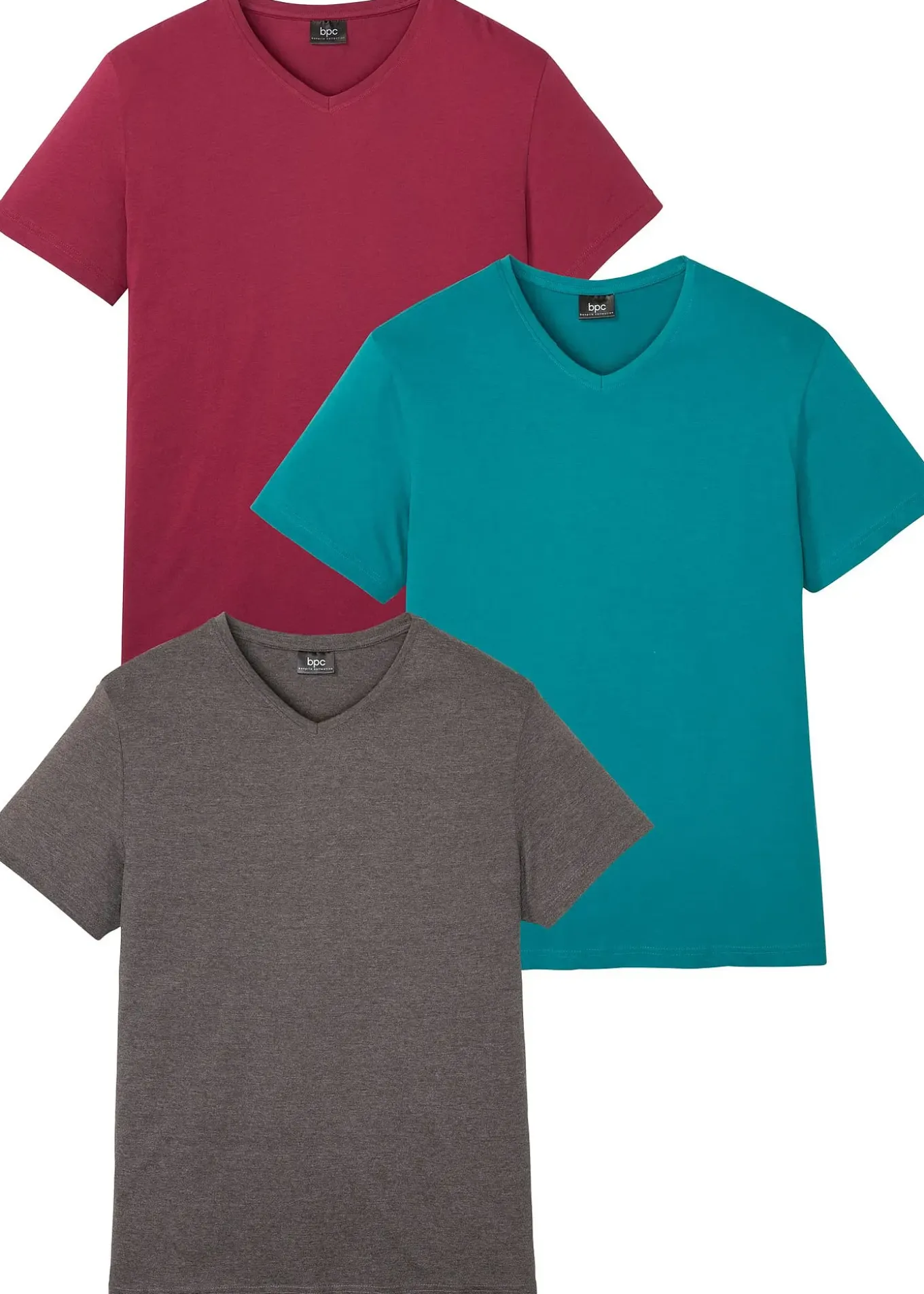 Lot de 3 T-shirts col V