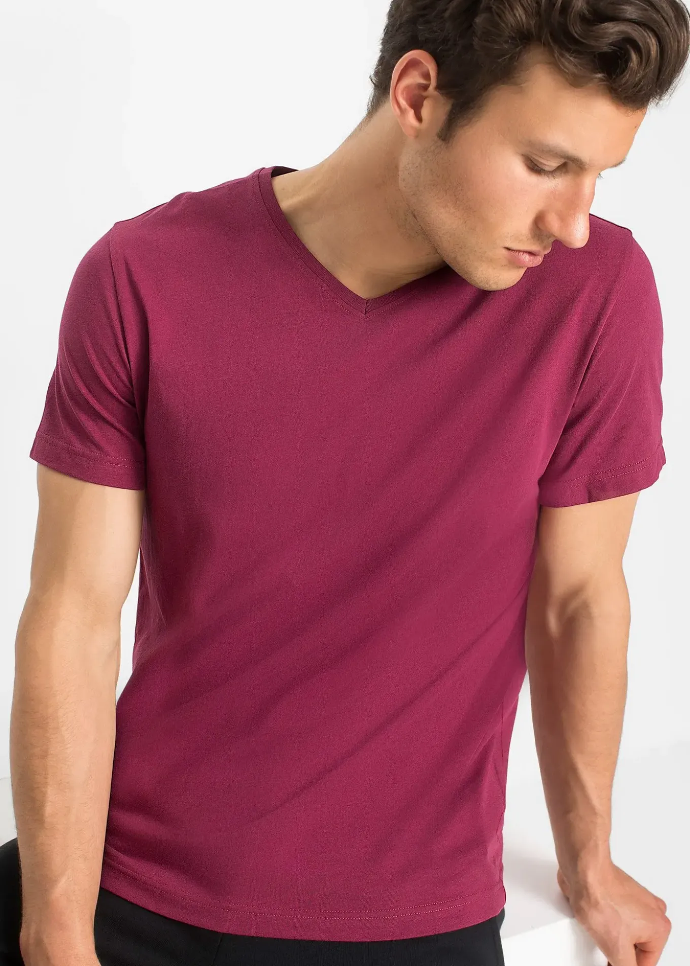 Lot de 3 T-shirts col V