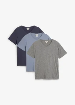 Lot de 3 T-shirts col V