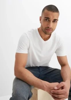 Lot de 3 T-shirts col V