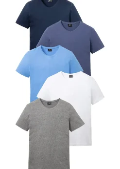 Lot de 5 T-shirts col V