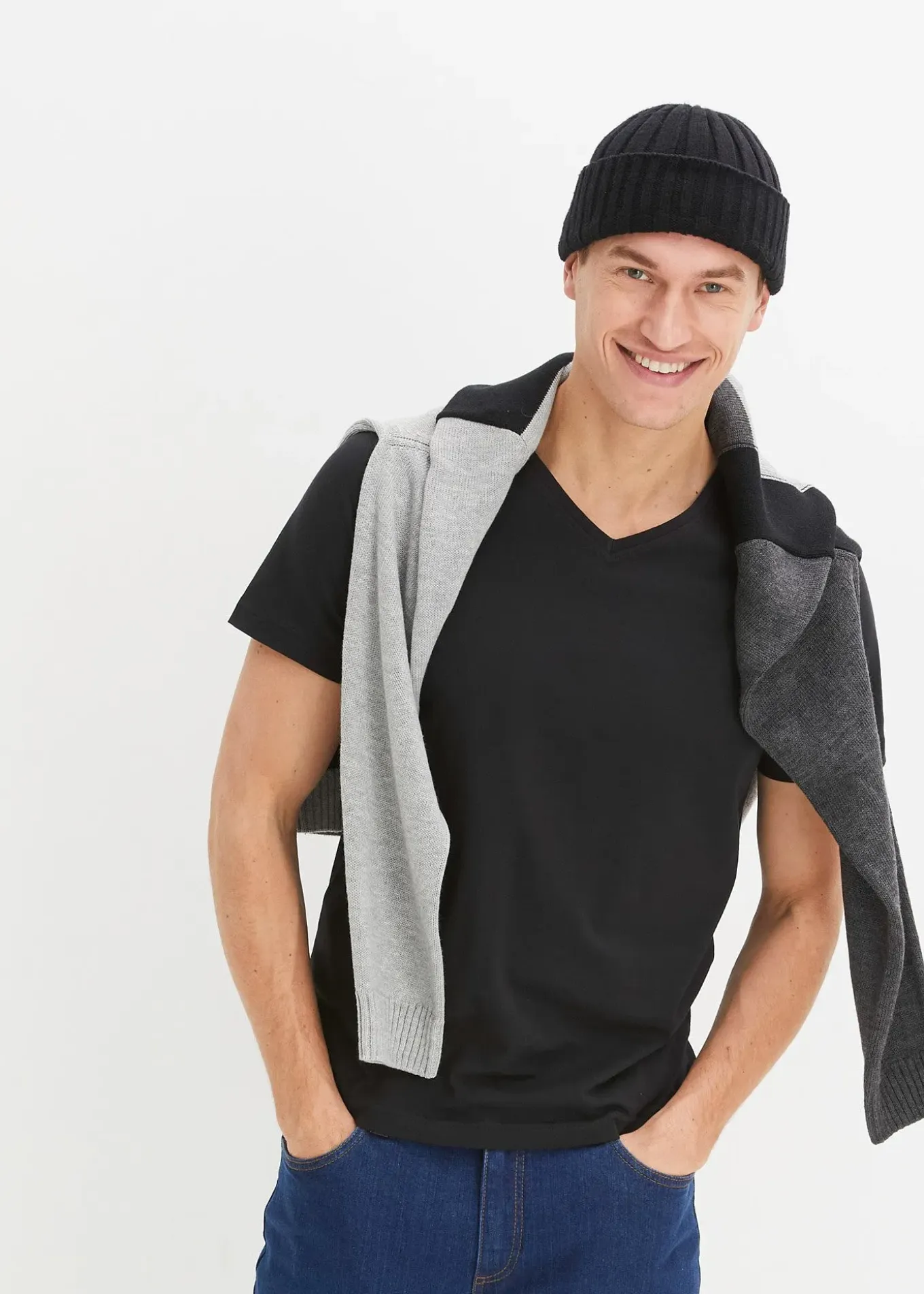 Lot de 3 T-shirts col V