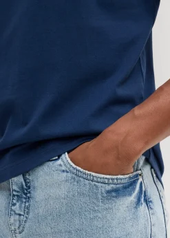 Lot de 2 T-shirts col V 100% coton