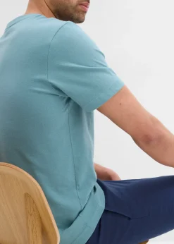 Lot de 2 T-shirts col V 100% coton