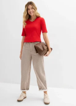 Lot de 2 T-shirts côtelés