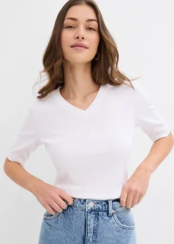 Lot de 2 T-shirts côtelés