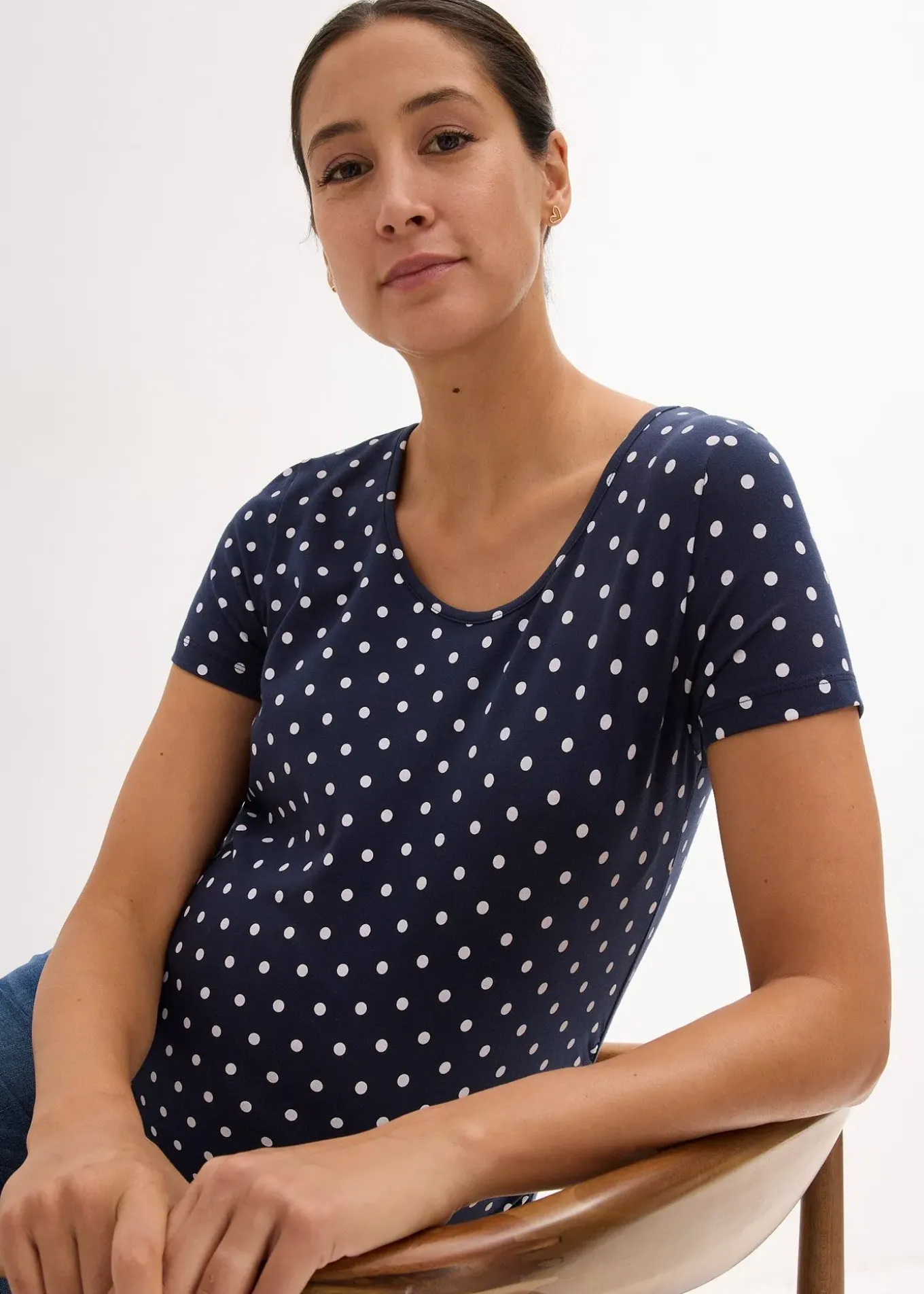 Lot de 2 T-shirts de grossesse en coton