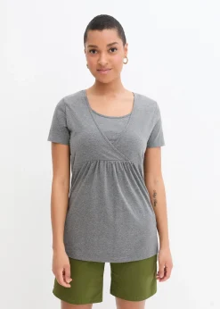 Lot de 2 T-shirts de grossesse et d’allaitement