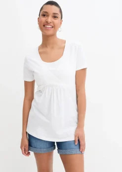 Lot de 2 T-shirts de grossesse et d’allaitement