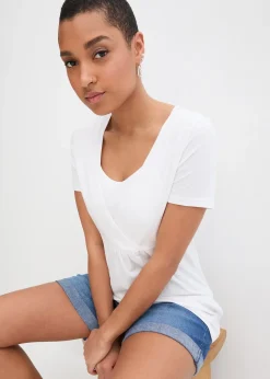 Lot de 2 T-shirts de grossesse et d’allaitement