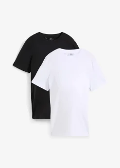 Lot de 2 T-shirts de grossesse en coton