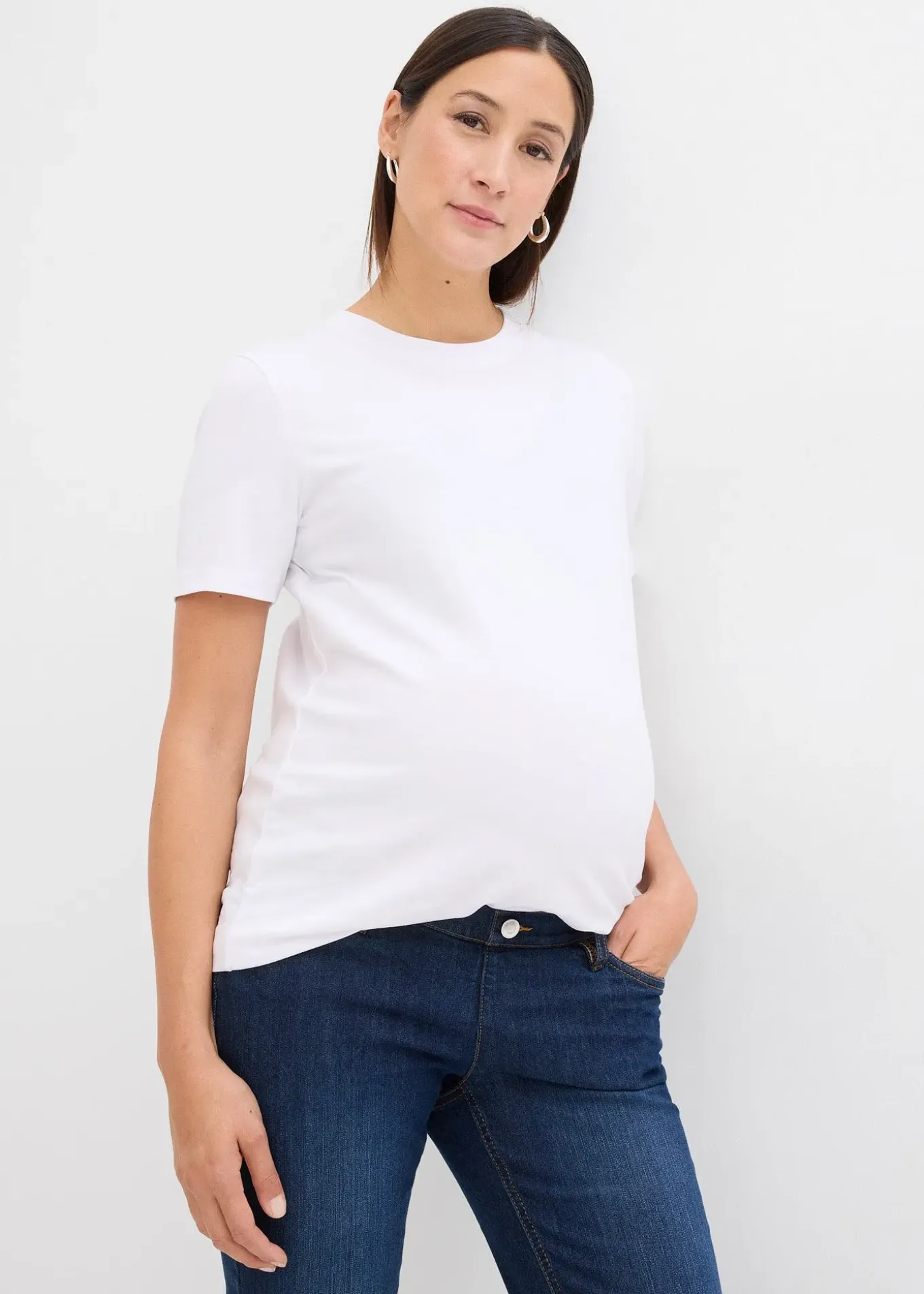 Lot de 2 T-shirts de grossesse en coton