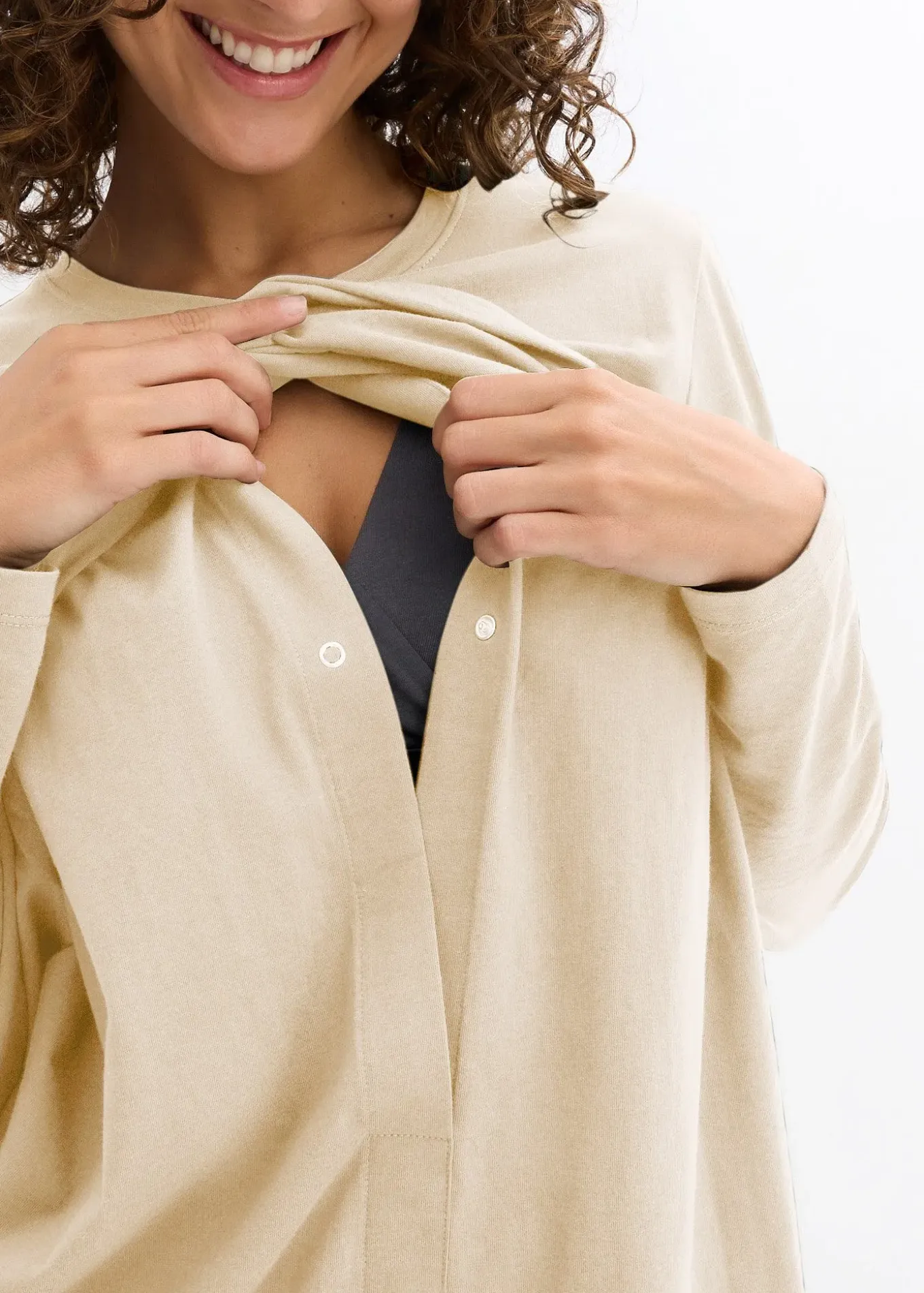 Lot de 2 T-shirts de grossesse et d’allaitement 100% coton