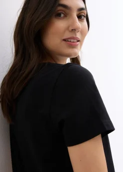 Lot de 2 T-shirts de grossesse et d’allaitement en coton