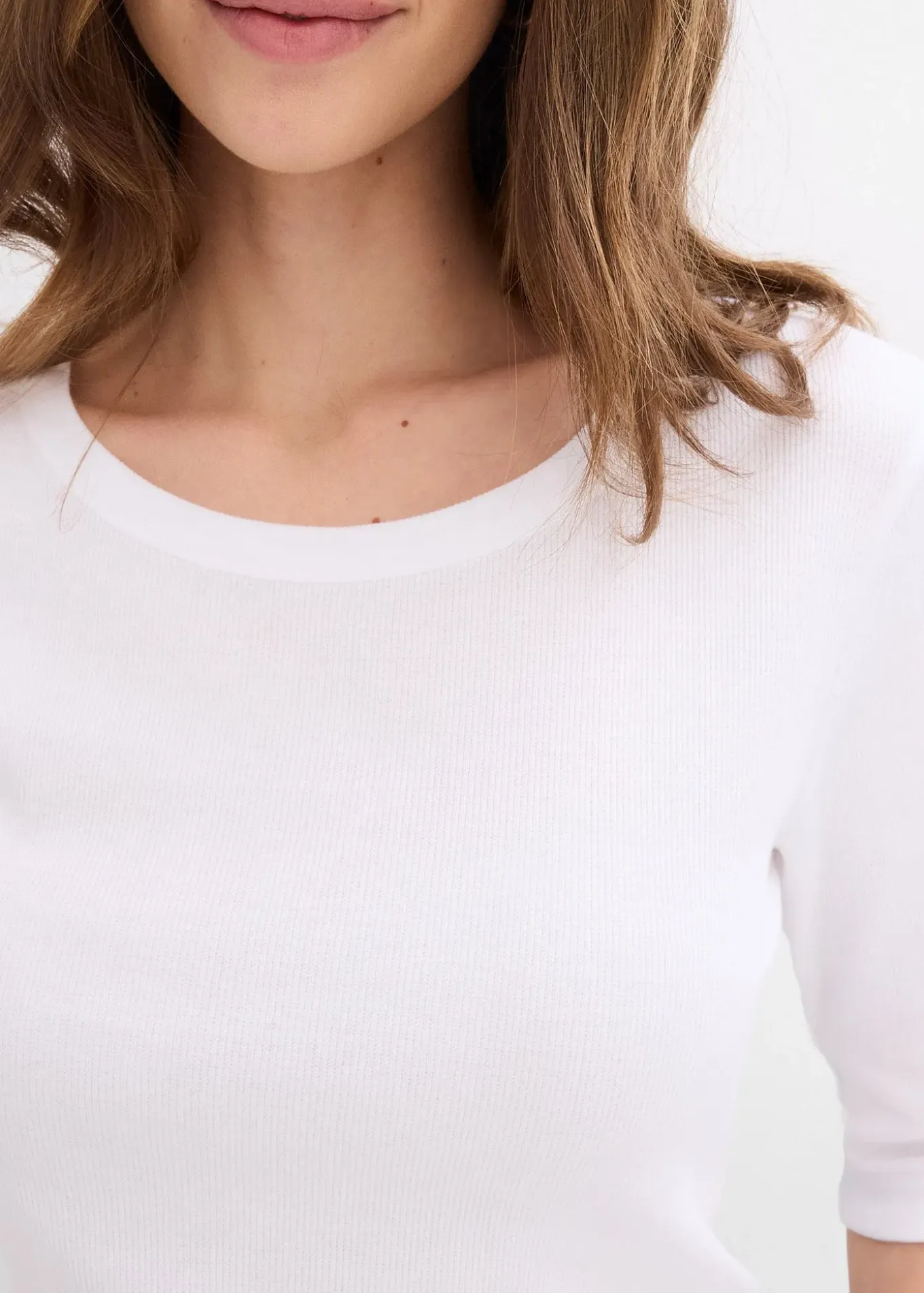 Lot de 2 t-shirts en coton côtelé